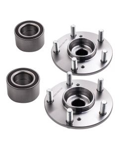 2pcs Front Wheel Hub and Bearing compatible for Honda Civic DX LX EX 1.8L 2011 Left/right Side