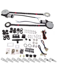 Electric Power Window Lift Regulator Conversion Kit Fit 2 Door Vehicle Pickup